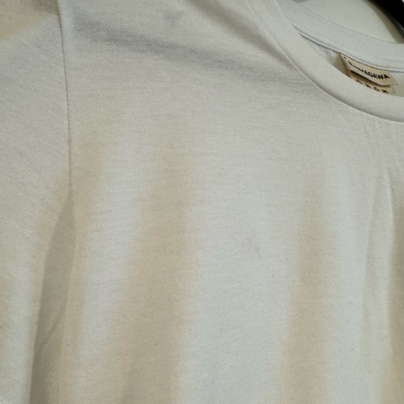 NWT Karmagawa Save The Reef White Black Embroidered Short Sleeve Crop Top medium - Picture 6 of 8